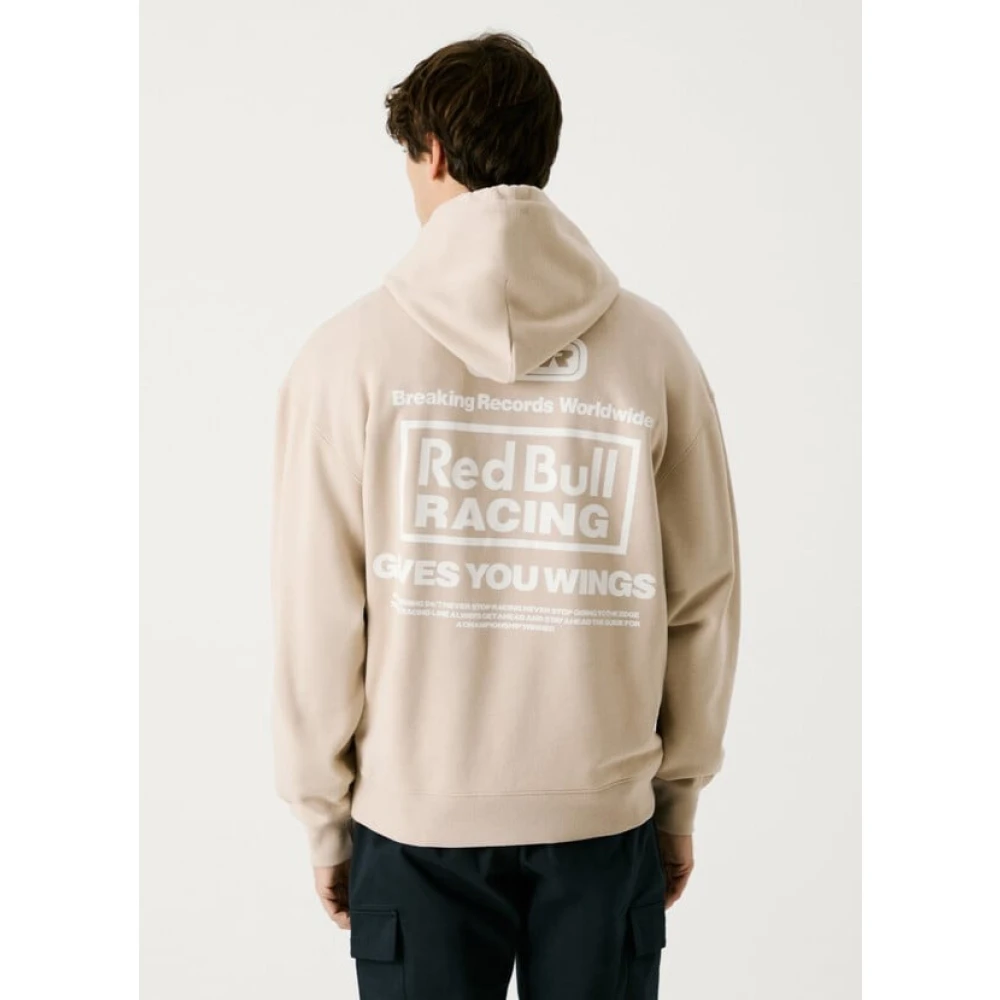 Pepe Jeans Breaking Record Hoodie Beige Heren