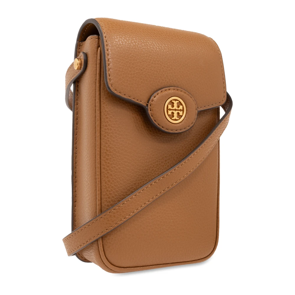 TORY BURCH Robinson telefoontasje met band Brown Dames