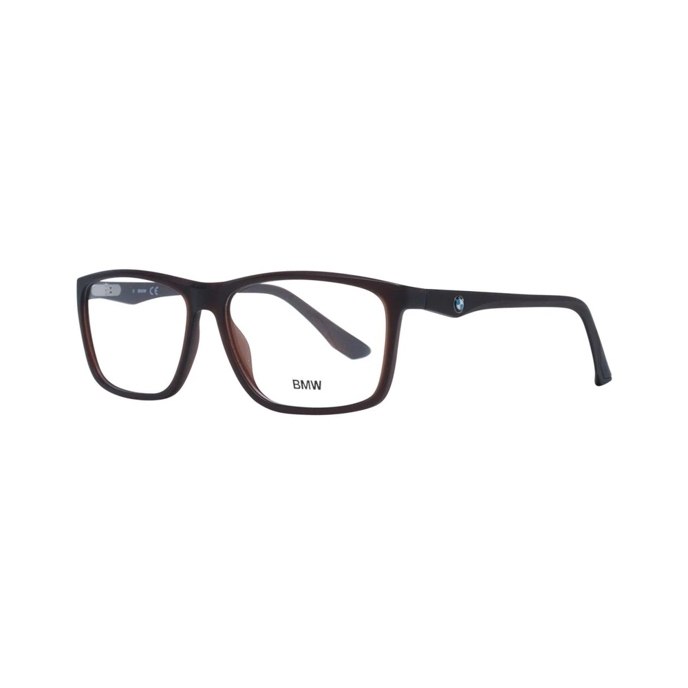 BMW Bruin Plastic Bril Trapezium Stijl Brown Heren