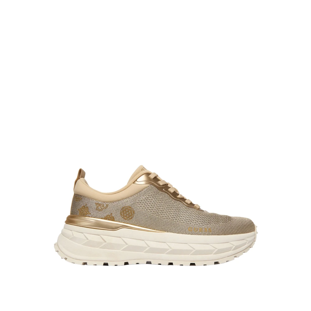 Guess Women's Beige Runit3 Trainers - Sneakers - 7 Uk - Shoes