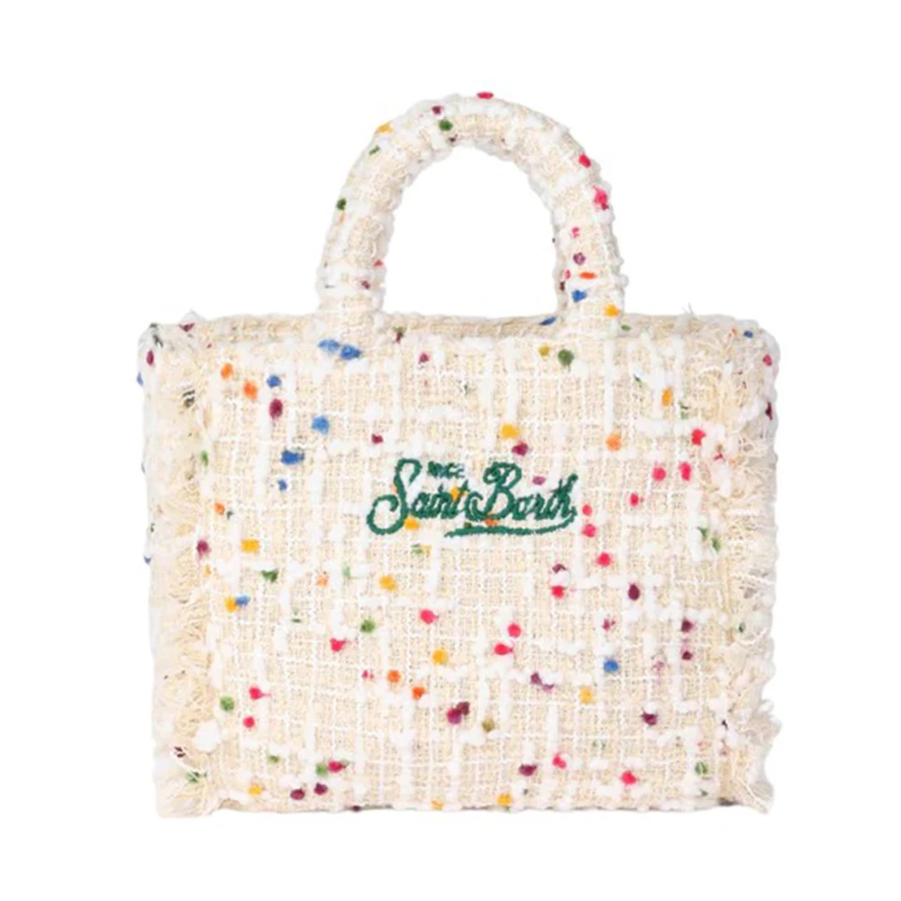 MC2 Saint Barth Klassieke Mini Handtas in Tweed Multicolor Dames