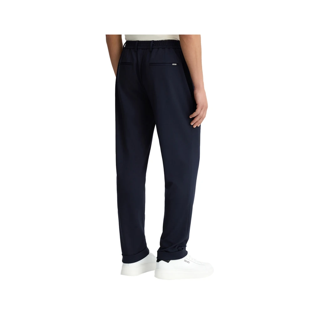 Liu Jo Blauwe Slim Fit Casual Broek Blue Heren