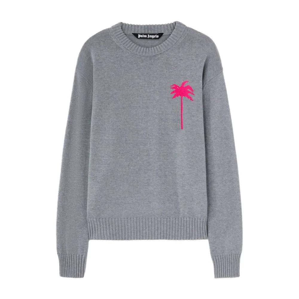 Palm Angels Grijze Sweater Collectie Gray Heren