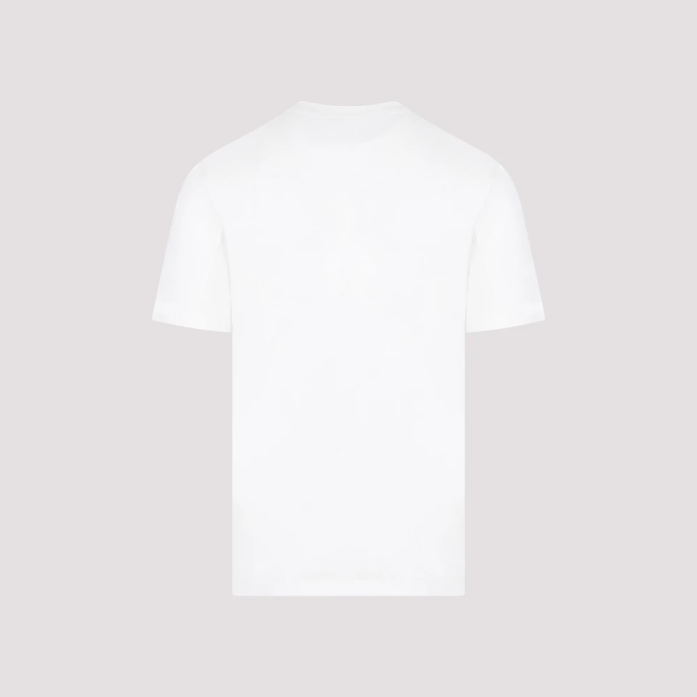 BRUNELLO CUCINELLI Wit Katoenen T-Shirt Basisontwerp White Heren