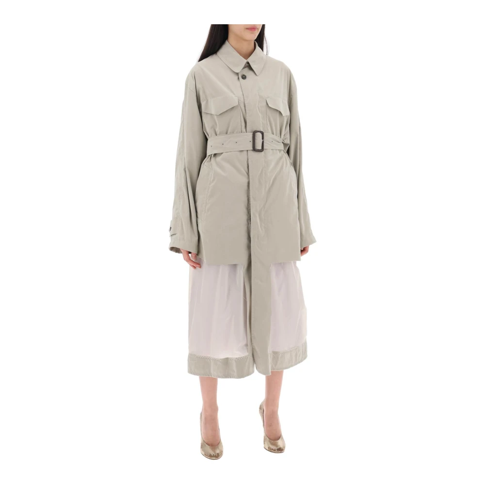 Reversibel trenchcoat med déco