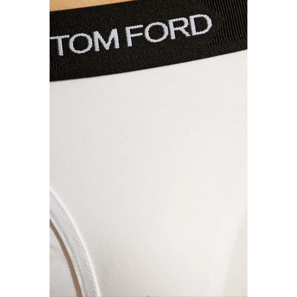 Tom Ford Twee-pack boxershorts met logo White Heren