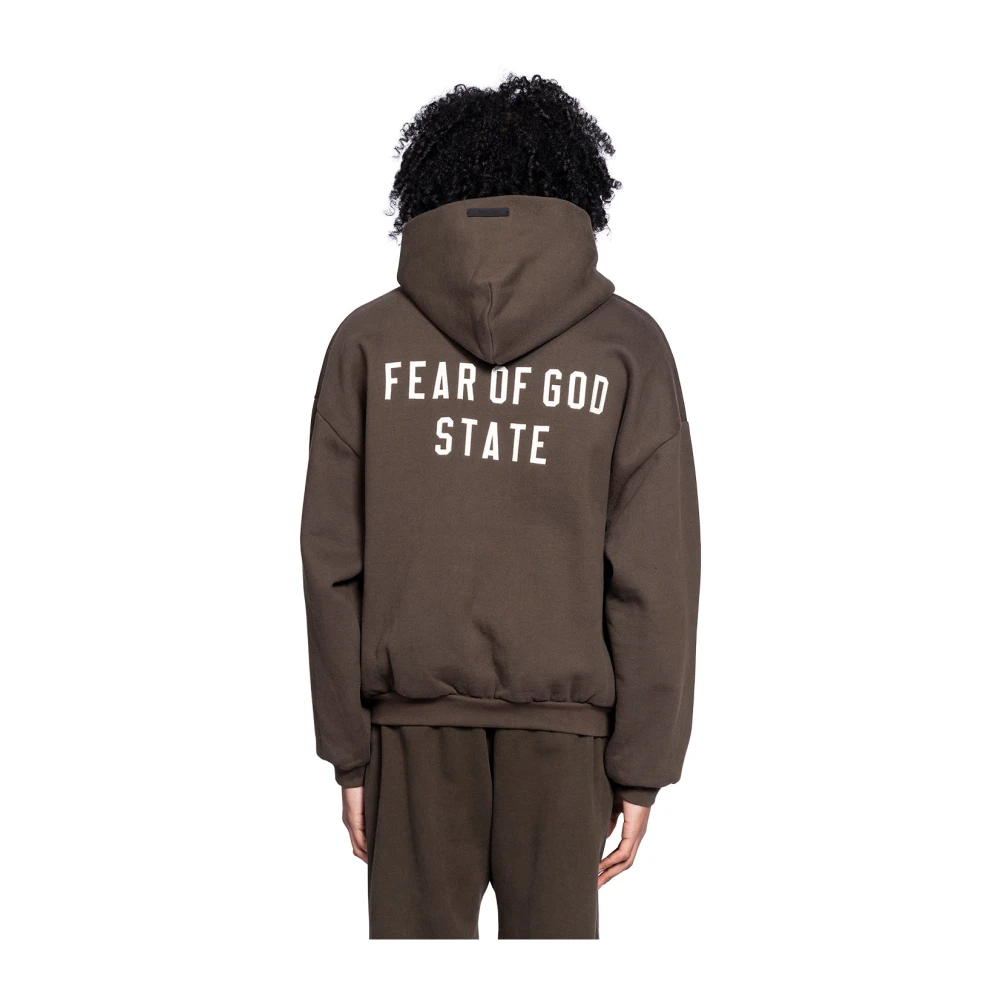 Fear Of God Bruine Fullzip Hoodie Brown Heren