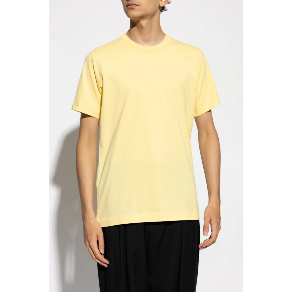 Comme des Garçons T-shirt met logo Yellow Heren