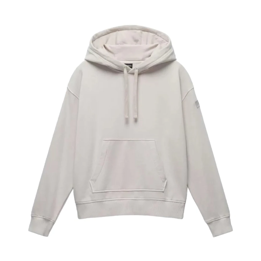 Napapijri Hoodie met trekkoord en voorzak Beige Dames