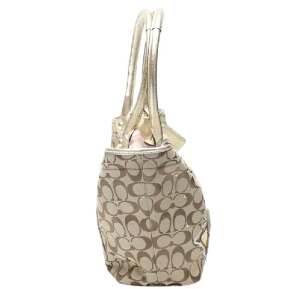 Coach Pre-owned Fabric shoulder-bags Brown Dames
