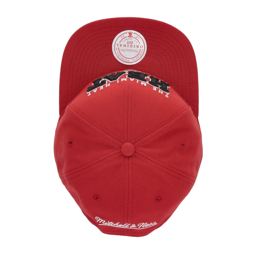 Mitchell & Ness Miami Heat NBA Kampioen Snapback Pet Red Heren