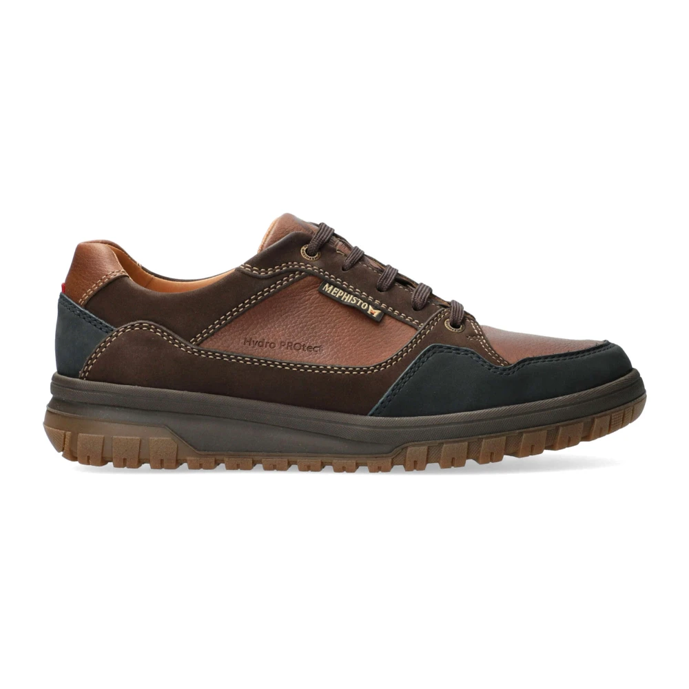 Mephisto Heren Veterschoen – Leer/Suède Waterbestendig Heren Schoenen Bruin