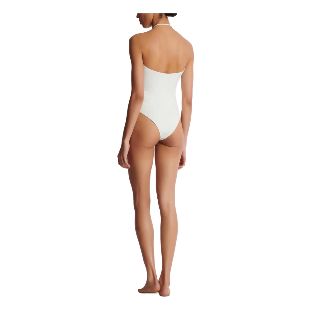 Balmain B bandeau badpak White Dames