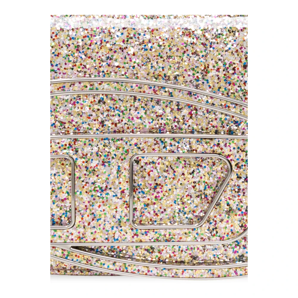 Diesel Glitter Schoudertas '1Dr' Yellow Dames
