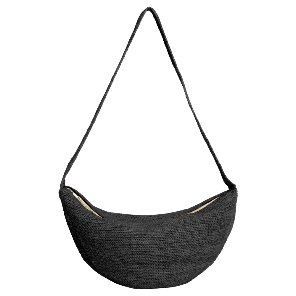 Ibeliv Black Shoulder Bags, Female, One Size, Luna Croissant Shoulder Bag