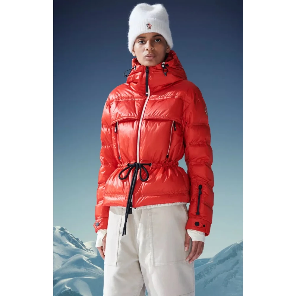 Moncler Rode Grenoble Jassen Red Dames