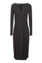 robe-noire-en-crepe-avec-taille-plissee