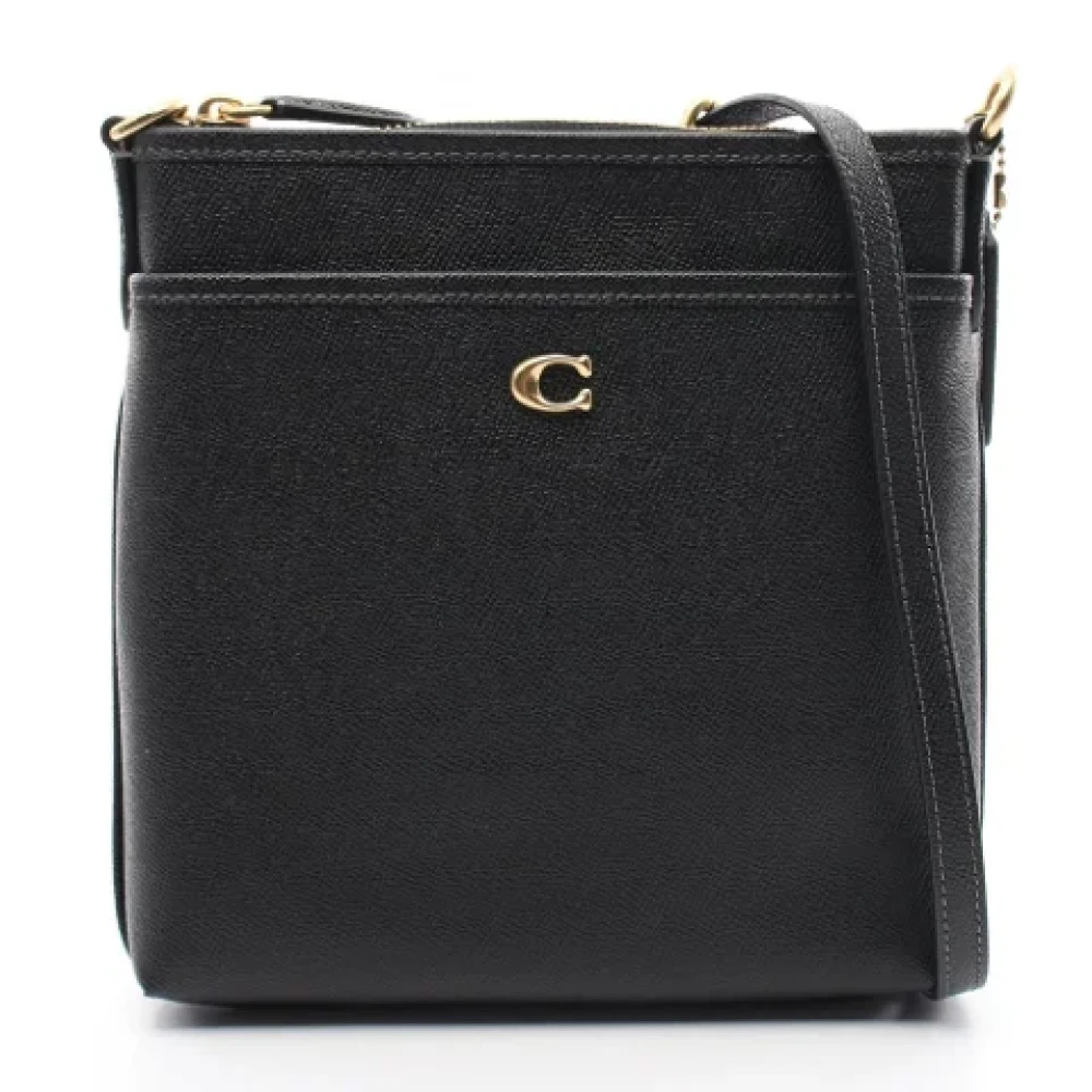 Coach Pre-owned Leather shoulder-bags Black Dames