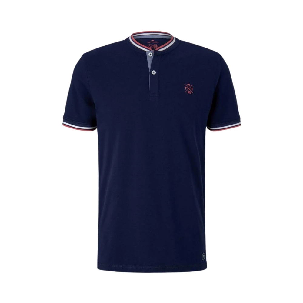 Tom Tailor Polo Shirts Blue Heren