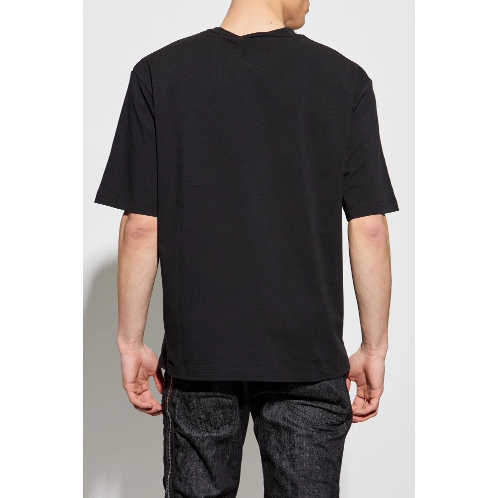Dsquared2 T-shirt met bedrukt logo Black Heren
