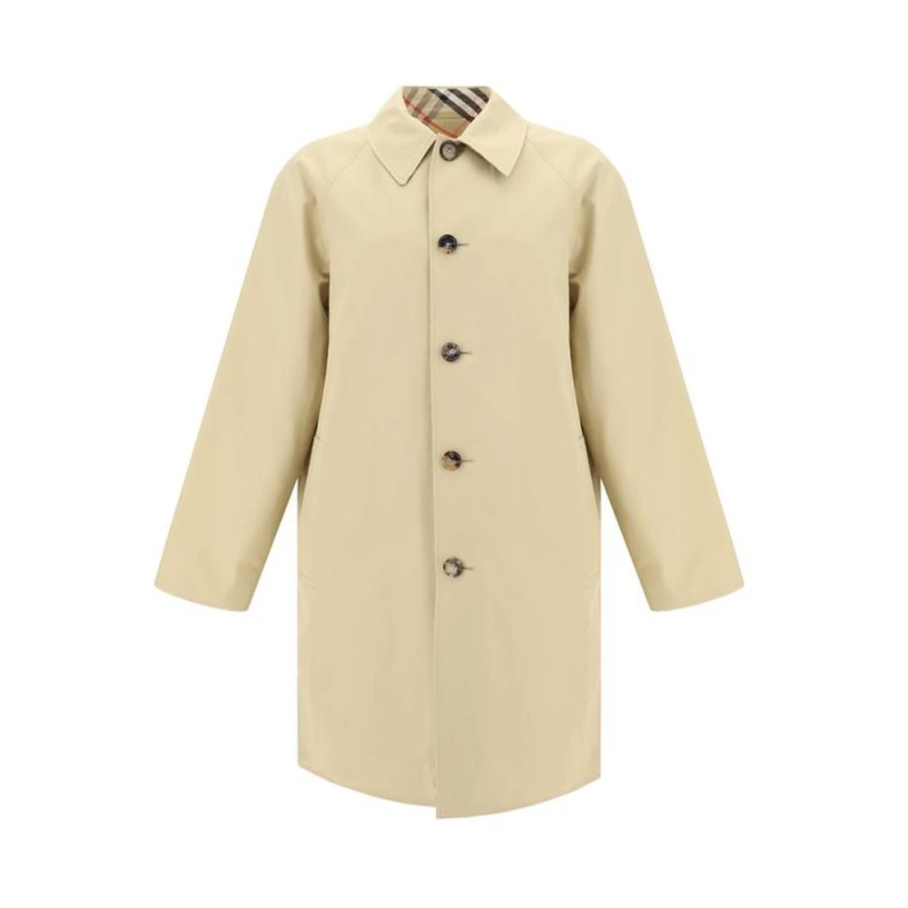 Burberry Geruite Omkeerbare Katoenen Jas Brown Heren