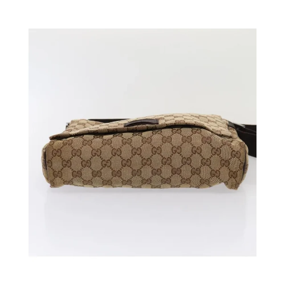 Gucci Vintage Pre-owned Canvas gucci-bags Beige Dames