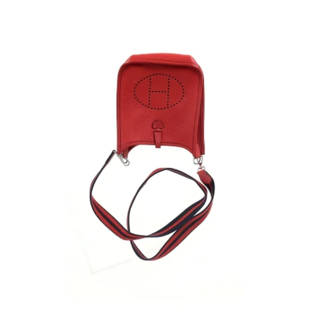 Hermès Vintage Pre-owned Leather shoulder-bags Red Dames