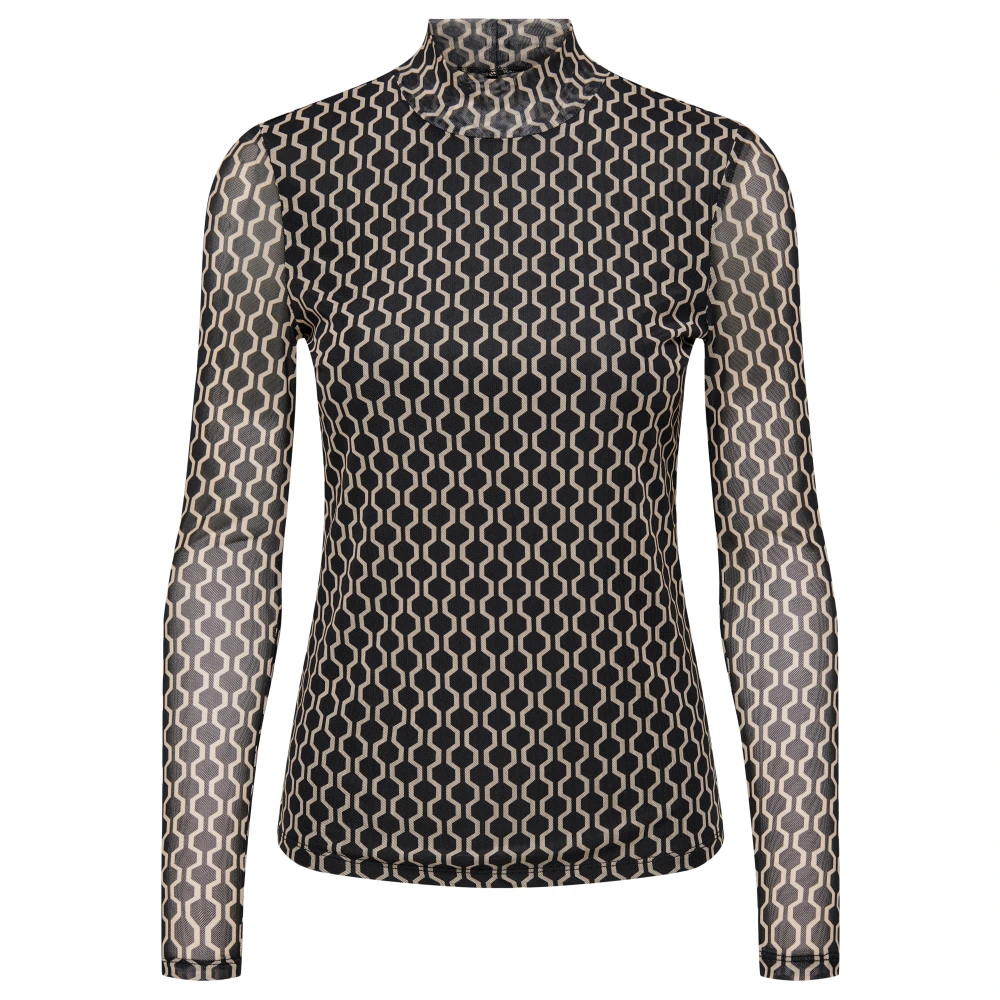 Only Freewear Print High Neck Top Black Dames
