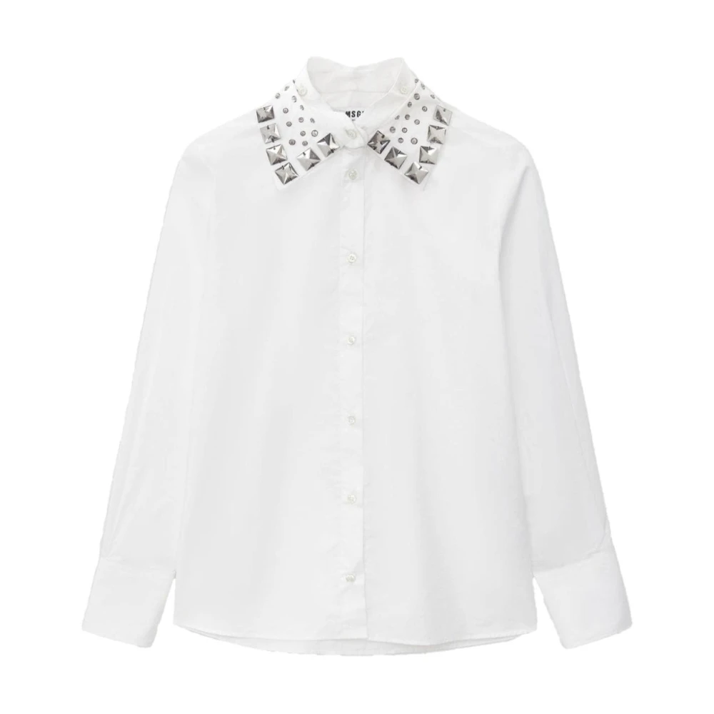 Msgm Witte Shirt met Afneembare Kraag White Dames