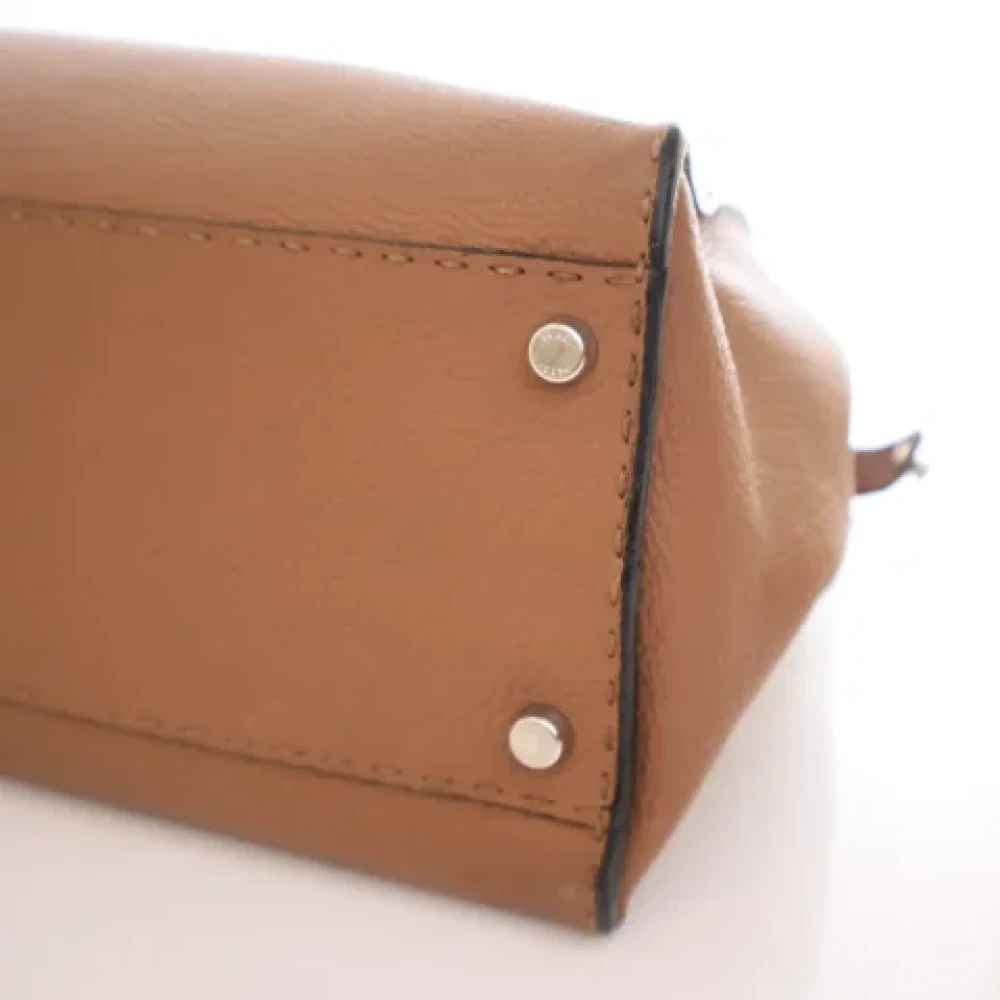 Fendi Vintage Pre-owned Leather fendi-bags Brown Dames