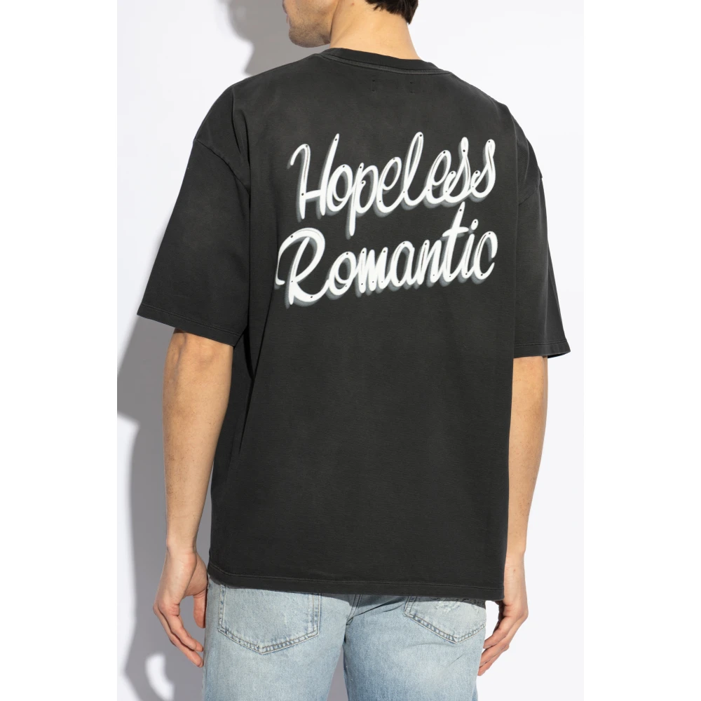 Amiri Bedrukt T-shirt Black Heren