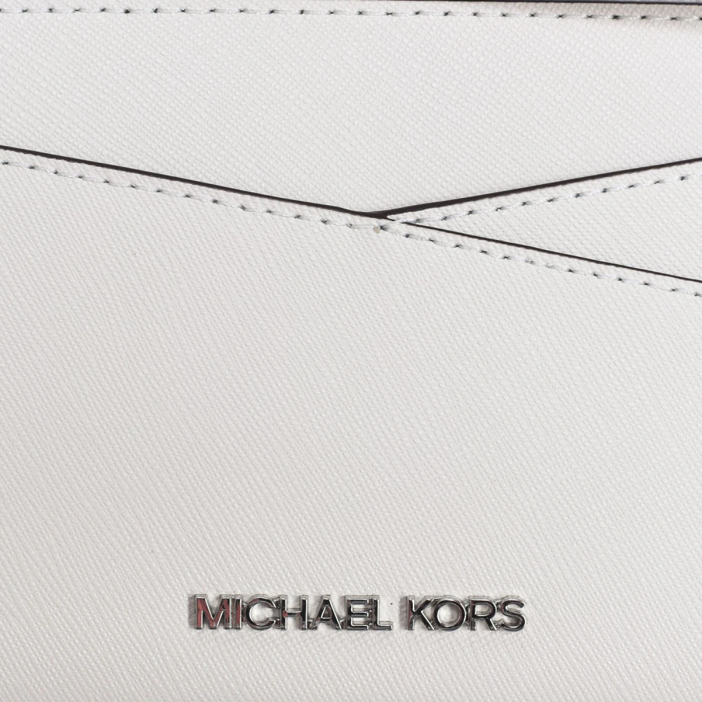 Michael Kors Portemonnee met rits en voorvak White Dames
