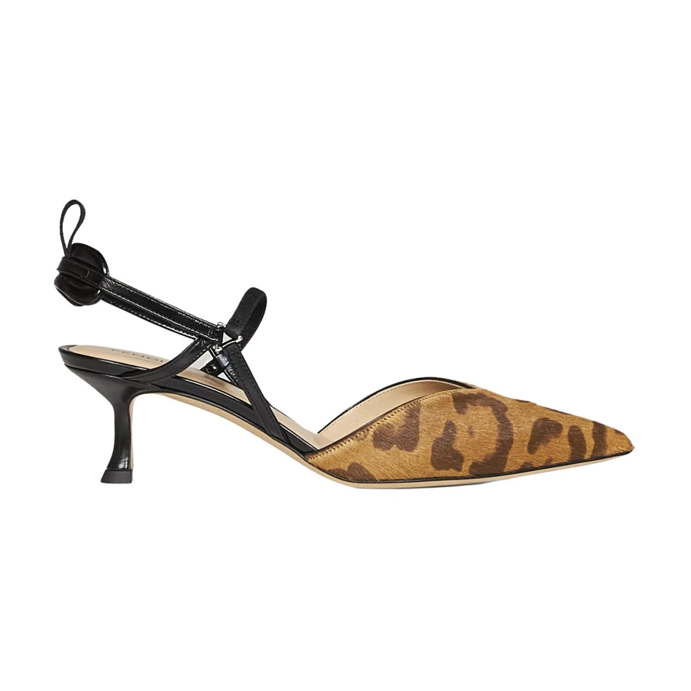 Fendi Very Colibrì Slingback Pumps - Female - Pumps - Brown - 3 Uk - Shoes