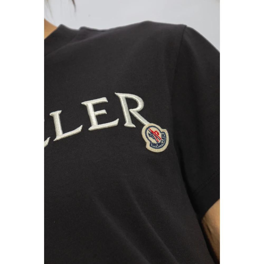 Moncler T-shirt met logo Black Dames