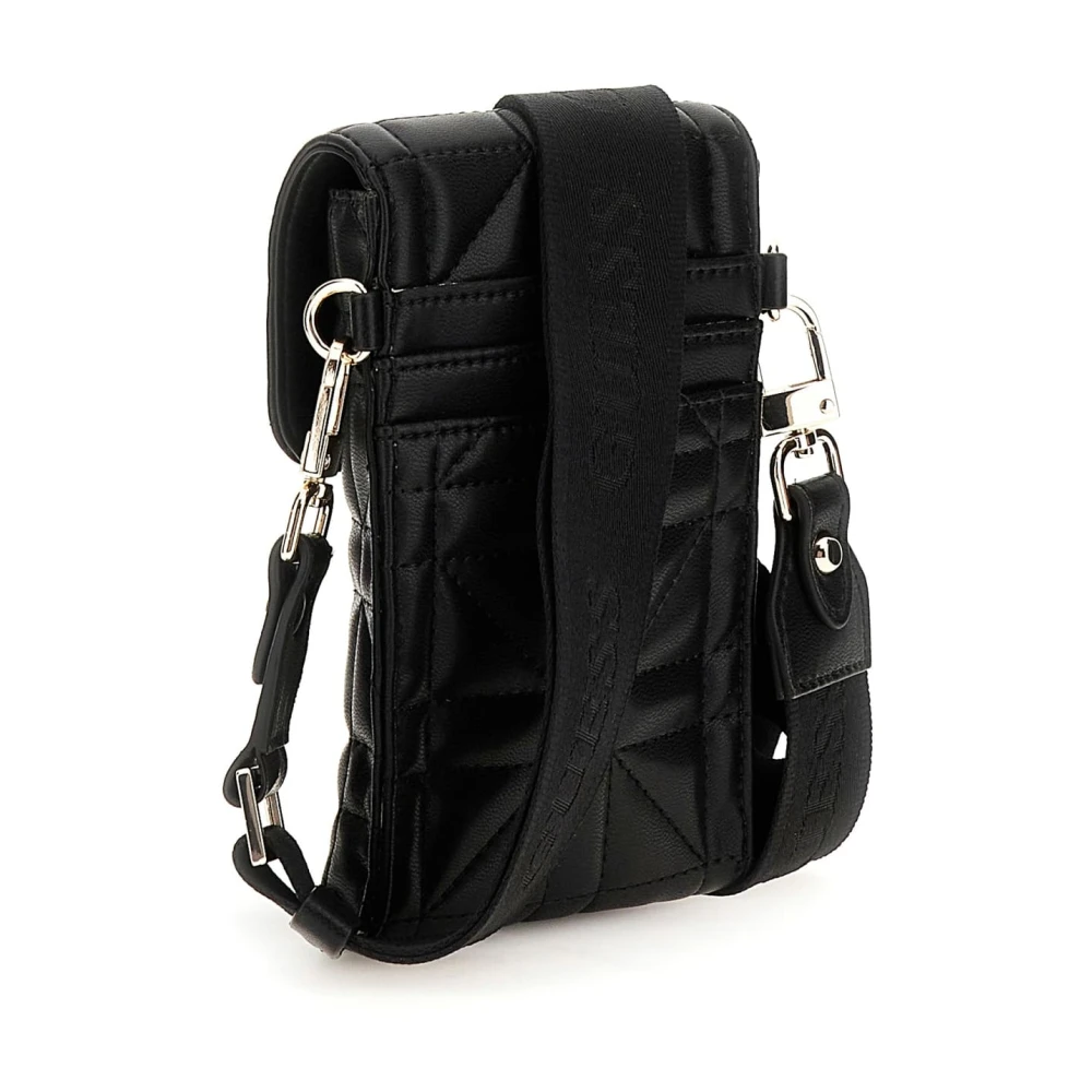 Guess Telefoonhoesje met knoopsluiting en kaartsleuven Black Dames