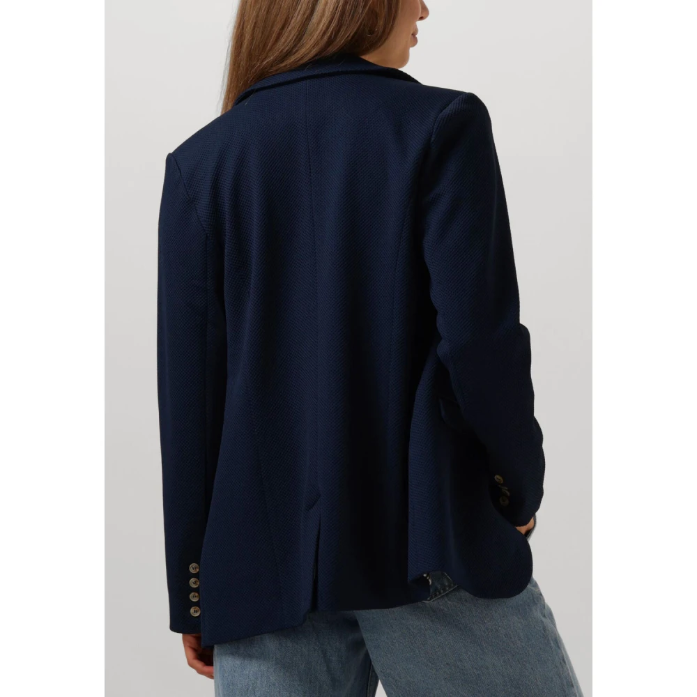 Pom Amsterdam Eternal Blue Elegant Blazer Blue Dames