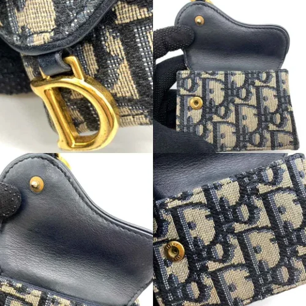 Dior Vintage Pre-owned Canvas wallets Blue Dames