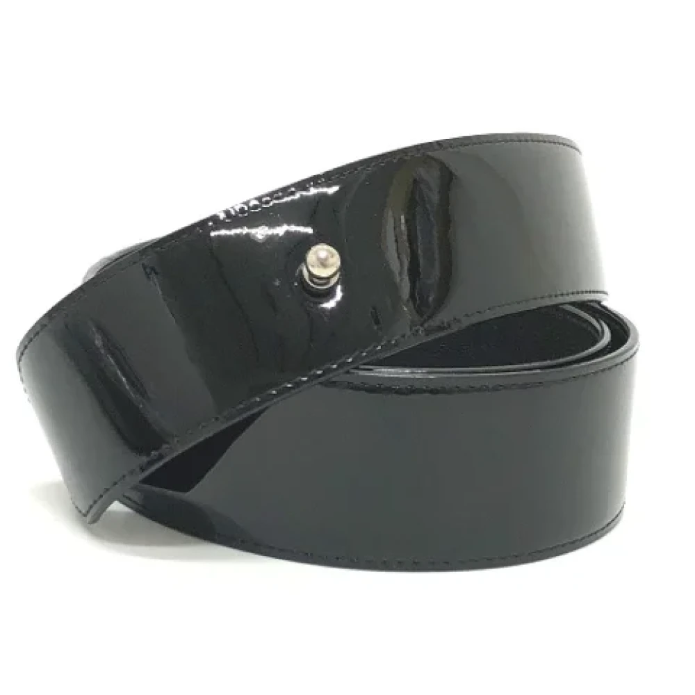 Louis Vuitton Vintage Pre-owned Leather belts Black Dames