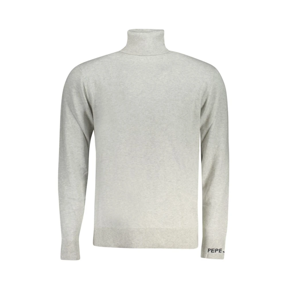 Pepe Jeans Men's Gray Turtlenecks, 2XL, Grigio Cotton Jumper