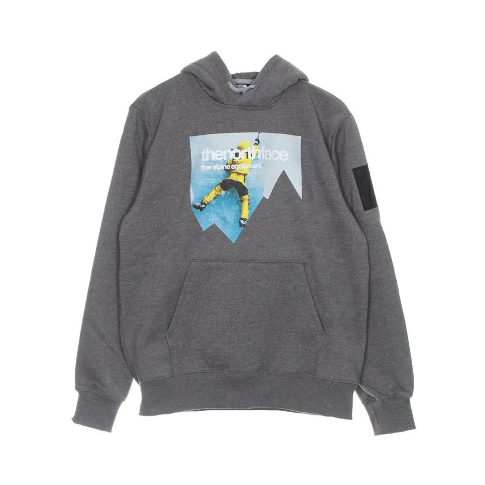 The North Face Men's Gray Long Sleeve Training Tops, Xl, Mountain Heavyweight Hoodie