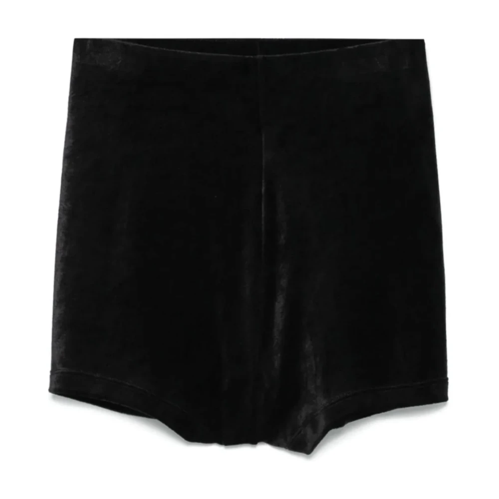Rick Owens Zwarte afgeknipte denim shorts Black Dames
