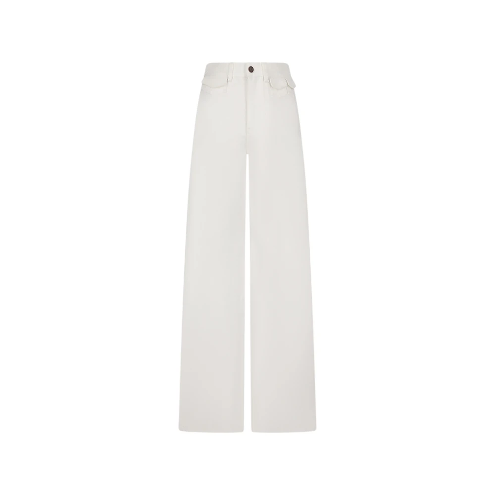 Chloé Donna Bianco Wide Jeans