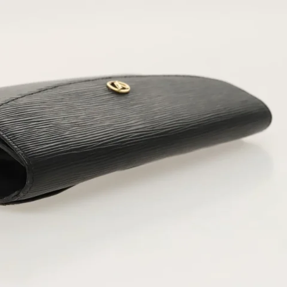 Louis Vuitton Vintage Pre-owned Leather clutches Black Dames