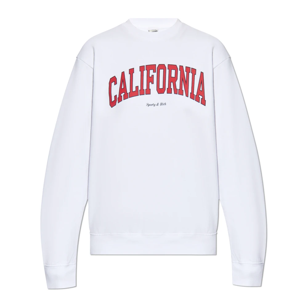 Sporty & Rich Katoenen sweatshirt White Unisex