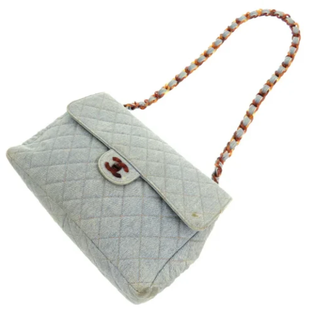 Chanel Vintage Pre-owned Fabric chanel-bags Blue Dames