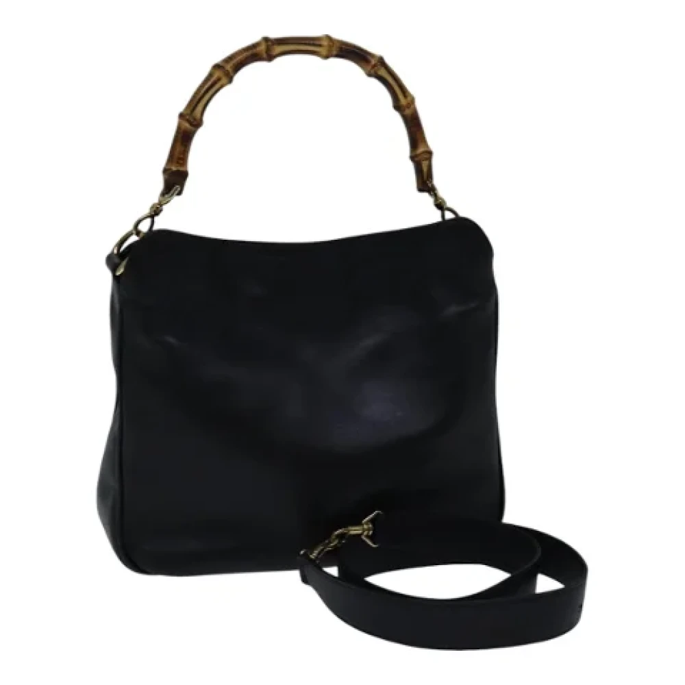 Gucci Vintage Pre-owned Leather handbags Black Dames