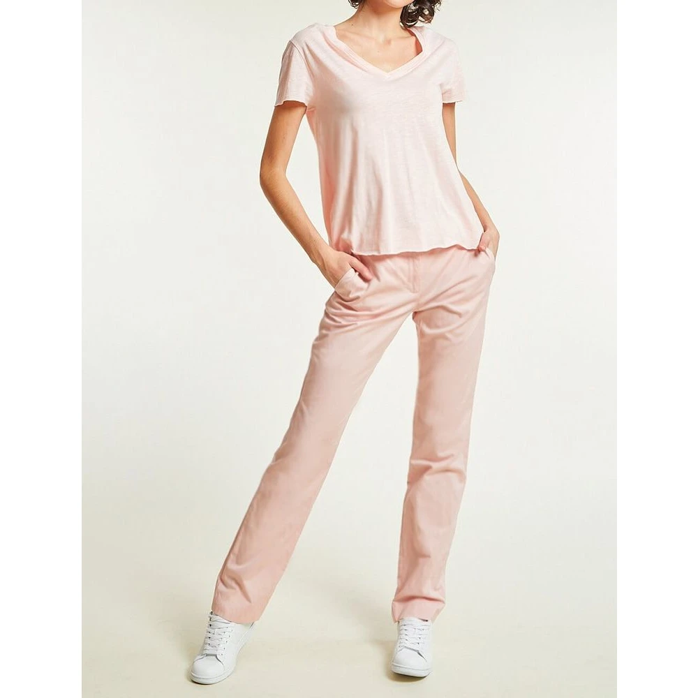 Ines De La Fressange Paris Lichtroze Anatole broek Pink Dames