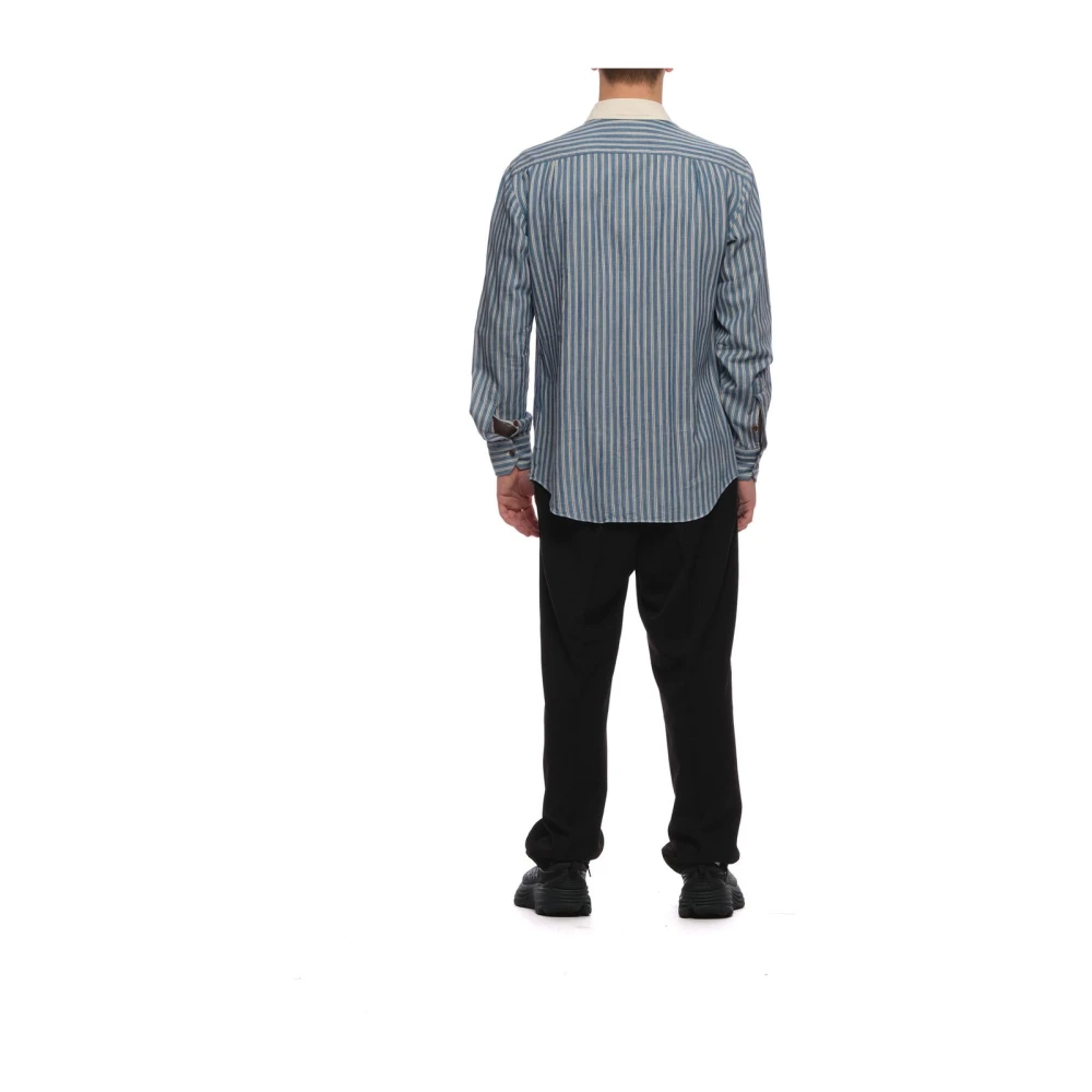 Salvatore Piccolo Stijlvol Overhemd Sby75 Blue Heren