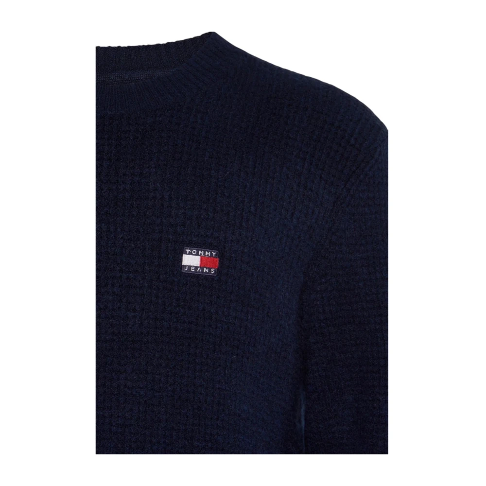 Tommy Jeans Stijlvolle Gebreide Top Blue Heren