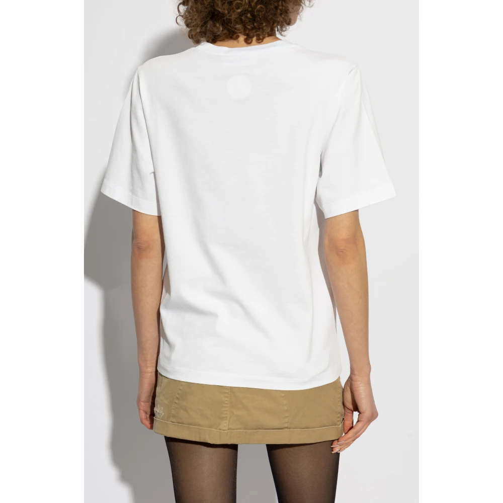 Dsquared2 T-shirt met bedrukt logo White Dames
